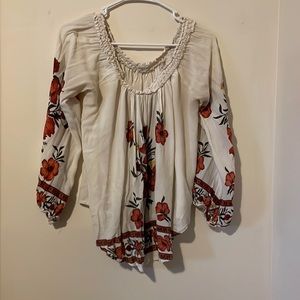 Hardly worn off the shoulder floral Taylor and sage blouse